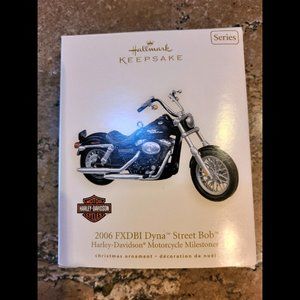 Hallmark Harley Davidson 2007 Ornament 2006 FXDBI Dyna Street Bob Motorcycle